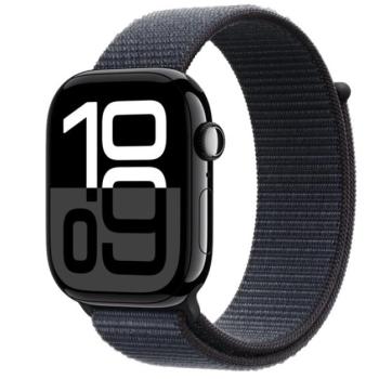 Apple Watch S10 GPS kozmoszfekete alumíniumtok, tinta sportpánttal, 46mm kép