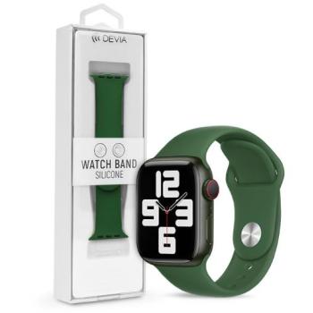 Apple Watch szilikon sport szíj - Devia Silicone Deluxe Series Sport Watch Band - 42/44/45/49 mm - zöld kép