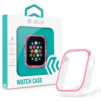 Apple Watch szilikon védőtok - Devia Luminous Series Shockproof Case For iWatch - 44 mm - barack kép