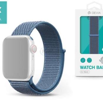 Apple Watch szövet sport szíj - Devia Deluxe Series Sport3 Band - 38/40/41 mm - kék kép