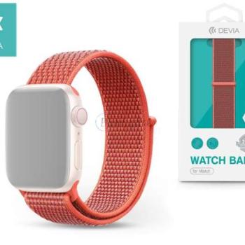 Apple Watch szövet sport szíj - Devia Deluxe Series Sport3 Band - 38/40/41 mm - nectarine kép