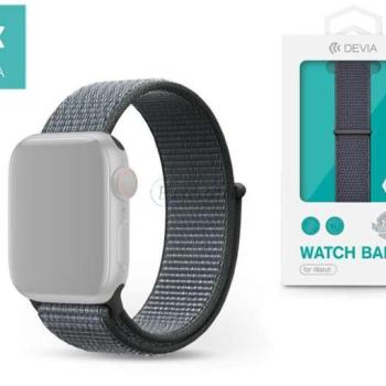 Apple Watch szövet sport szíj - Devia Deluxe Series Sport3 Band - 38/40/41 mm - storm gray kép