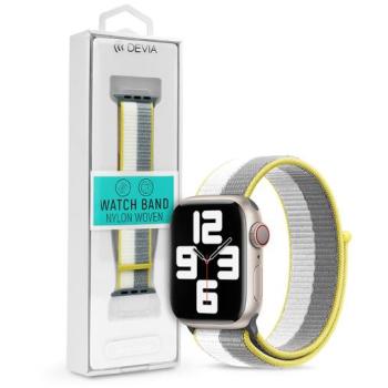 Apple Watch szövet sport szíj - Devia Nylon Woven Braided Adjustable two-tone Watch Loop - 38/40/41 mm - lilac kép