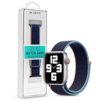 Apple Watch szövet sport szíj - Devia Nylon Woven Deluxe Series Sport3 Watch Loop - 38/40/41 mm - deep navy kép