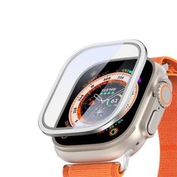 Apple Watch Ultra 1-2 (49 mm), Kijelzővédő fólia, ütésálló fólia (az íves részre NEM hajlik rá!), Tempered Glass (edzett üveg), Dux Ducis Flas, ezüst kép
