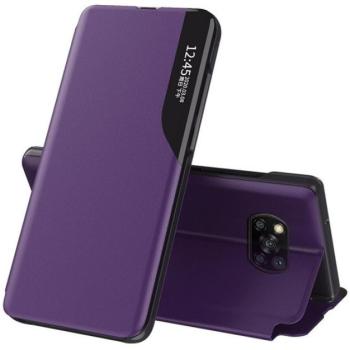 Apple Wooze FashionBook iPhone 16 Pro Max oldalra nyíló tok, stand, lila kép
