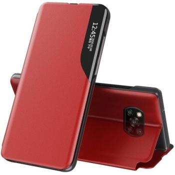 Apple Wooze FashionBook iPhone 16 Pro oldalra nyíló tok, stand, piros kép