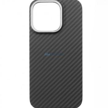 Aramid mágneses karbon tok, Iphone 16, Fekete kép