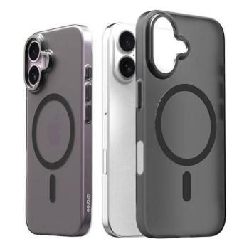 Araree Aero Frame tok iPhone 16 - fekete átlátszó kép