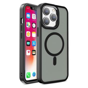 Armor mágneses iPhone 14 Plus MagSafe Color matt tok - fekete kép