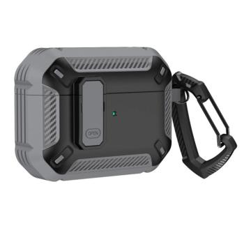 Armor tok karabínerrel AirPods 4 - szürke kép
