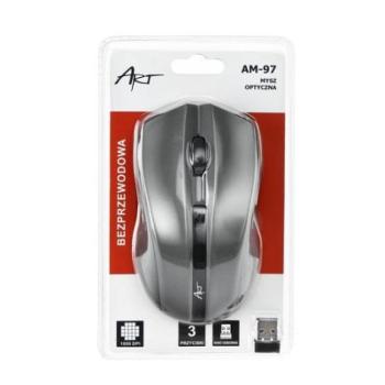 ART AM-97 wireless vezeték nélküli szürke egér kép