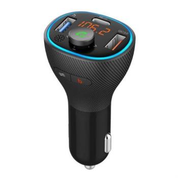 ART FM-73 autós töltő és FM transzmitter 2xUSB-A és 1xUSB-C csatlakozóval kép