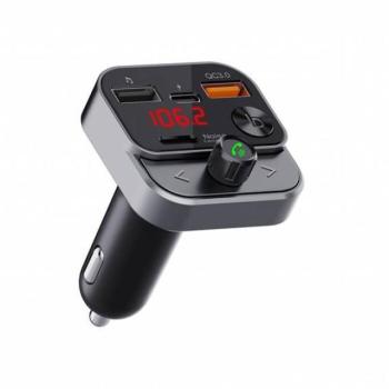ART FM-84B autós töltő és FM transzmitter 2xUSB-A és 1xUSB-C csatlakozóval kép