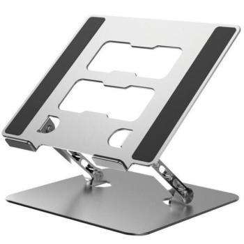 ART P10 állítható asztali notebook / laptop tartó, aluminium, ezüst kép