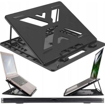 ART P14 állítható / összecsukható asztali notebook / laptop tartó, fekete kép