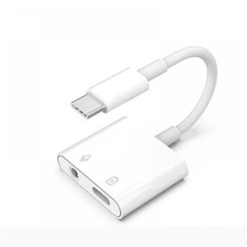 Átalakító adapter, Type-C-ről Jack-re, Fehér kép