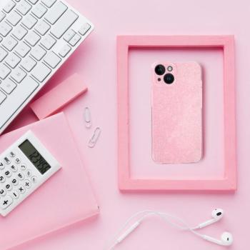 Átlátszó tok 2mm BLINK iPhone 15 PRO rózsaszínű kép