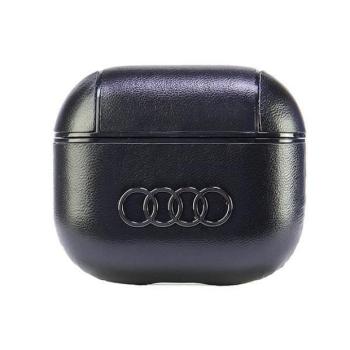 Audi AU-AP3-GT/D3-BK Leather Big Logo tok AirPods 3 - fekete kép