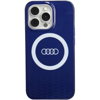 Audi AU-IMLMIP13P-Q5/D2-BE IML Big Logo MagSafe-kompatibilis keménytok iPhone 13/13 Pro - tengerészkék kép