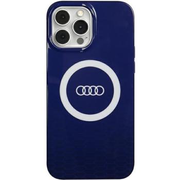 Audi AU-IMLMIP13PM-Q5/D2-BE IML Big Logo MagSafe-kompatibilis keménytok iPhone 13 Pro Max - tengerészkék kép