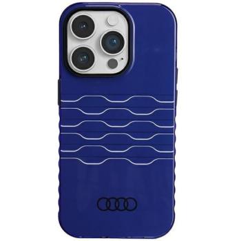 Audi AU-IMLMIP14P-A6/D3-BE IML MagSafe-kompatibilis keménytok iPhone 14 Pro - tengerészkék kép