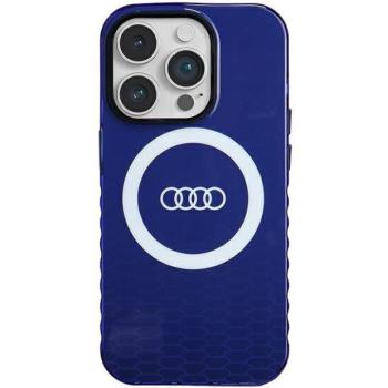 Audi AU-IMLMIP14P-Q5/D2-BE IML Big Logo MagSafe-kompatibilis keménytok iPhone 14 Pro - tengerészkék kép