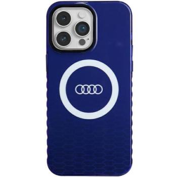 Audi AU-IMLMIP14PM-Q5/D2-BE IML Big Logo MagSafe-kompatibilis keménytok iPhone 14 Pro Max - tengerészkék kép