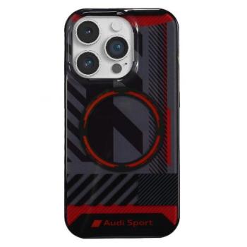 Audi AU-IMLMIP14PM-RSQ/D2-BK IML Sport MagSafe kompatibilis keménytok iPhone 14 Pro Max - fekete  kép