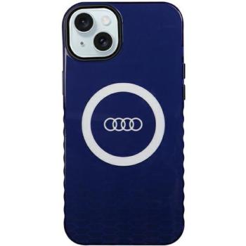 Audi AU-IMLMIP15M-Q5/D2-BE IML Big Logo MagSafe-kompatibilis keménytok iPhone 14 Plus/15 Plus - tengerészkék kép