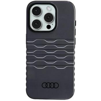 Audi AU-IMLMIP15P-A6/D3-BK IML MagSafe-kompatibilis keménytok iPhone 15 Pro - fekete kép