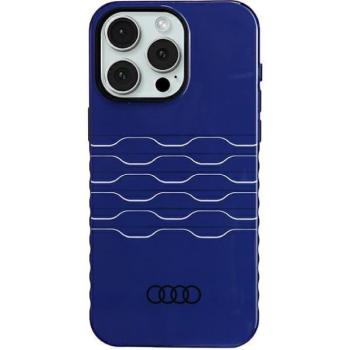 Audi AU-IMLMIP15PM-A6/D3-BE IML MagSafe-kompatibilis keménytok iPhone 15 Pro Max - tengerészkék kép