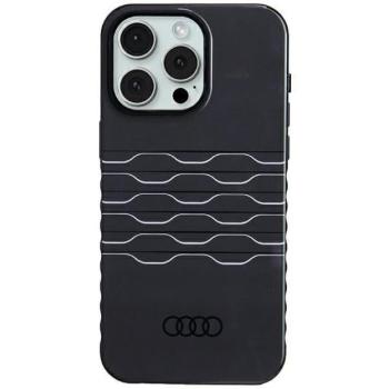 Audi AU-IMLMIP15PM-A6/D3-BK IML MagSafe-kompatibilis keménytok iPhone 15 Pro Max - fekete kép