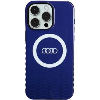 Audi AU-IMLMIP15PM-Q5/D2-BE IML Big Logo MagSafe-kompatibilis keménytok iPhone 15 Pro Max - tengerészkék kép