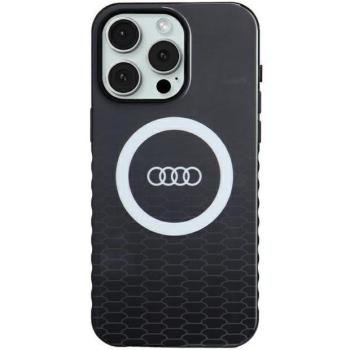 Audi AU-IMLMIP15PM-Q5/D2-BK IML Big Logo MagSafe-kompatibilis keménytok iPhone 15 Pro Max - fekete kép