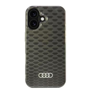 Audi AU-IMLMIP16-Q5/D3-BK IML Stitching Pattern MagSafe keménytok iPhone 16 - fekete kép