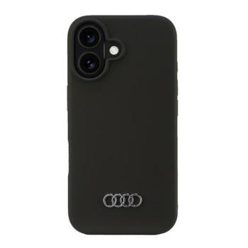 Audi AU-LSRIP16-Q3/D1-BK Silicone keménytok iPhone 16 - fekete kép