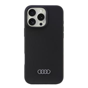 Audi AU-LSRIP16PM-Q3/D1-BK Silicone keménytok iPhone 16 Pro Max - fekete kép