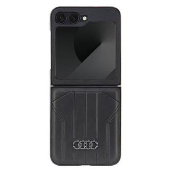 Audi AU-TPUPCFlip6-Q5/D1-BK Synthetic Leather MagSafe keménytok Samsung Galaxy Z Flip6 F741 - fekete kép