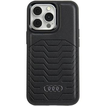 Audi AU-TPUPCMIP13PM-GT/D3-BK műbőr MagSafe keménytok iPhone 13 Pro Max - fekete kép