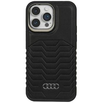 Audi AU-TPUPCMIP14P-GT/D3-BK műbőr MagSafe keménytok iPhone 14 Pro - fekete kép