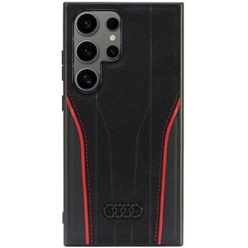 Audi AU-TPUPCS24U-R8/D3-RD MagSafe-kompatibilis keménytok Samsung Galaxy S24 Ultra - fekete-piros kép