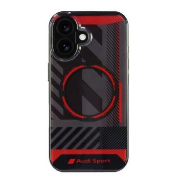 Audi AUS-IMLMIP16-RSQ/D2-BK IML Sport MagSafe keménytok iPhone 16 - fekete kép