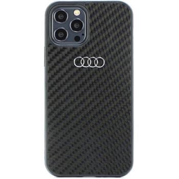 Audi Carbon Fiber iPhone 12/12 Pro 6.1&quot; fekete keménytok AU-TPUPCIP12P-R8/D2-BK kép