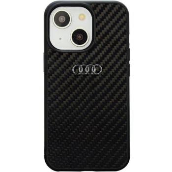Audi Carbon Fiber iPhone 14 6.1&quot; fekete keménytok AU-TPUPCIP14-R8/D2-BK kép
