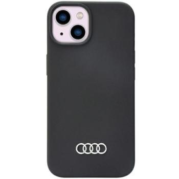 Audi szilikon tok iPhone 14 6.1&quot; fekete keménytok AU-LSRIP14-Q3/D1-BK kép