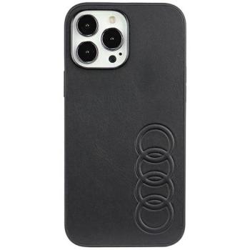 Audi Szintetikus bőr iPhone 13 Pro Max 6.7&quot; fekete keménytok AU-TPUPCIP13PM-TT/D1-BK kép