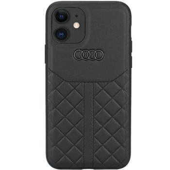 Audi Valódi bőr iPhone 11 6.1&quot; fekete keménytok AU-TPUPCIP11R-Q8/D1-BK kép