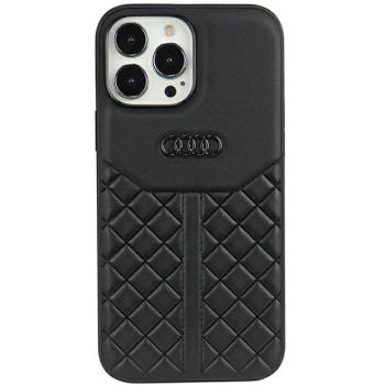 Audi valódi bőr iPhone 13 Pro / 13 6.1&quot; fekete keménytok AU-TPUPCIP13P-Q8/D1-BK kép