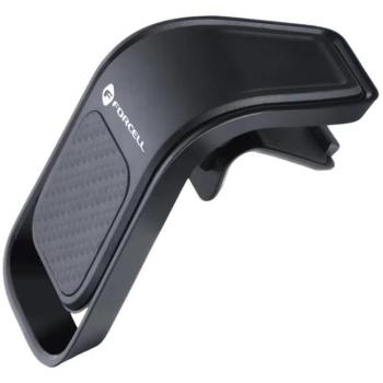 Autós tartó, univerzális, szellőzőrácsra rögzíthető, mágneses, karbon minta, Forcell Carbon B060, fekete kép